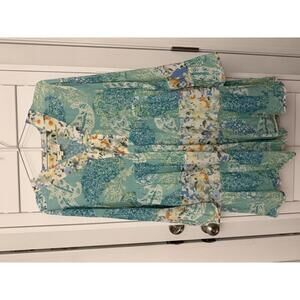 Entro Anthropologie Guest Brand babydoll patchwork dress size Large